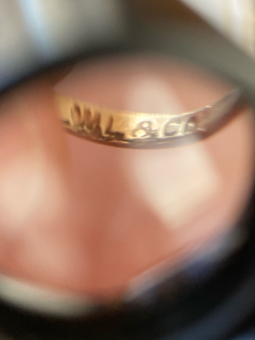 Antique Victorian Old Cut Ruby Paste Belcher Ring, Loeb & Co. 1896, Tiny Size - Picture 6 of 16